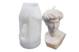 Molde silicona busto David